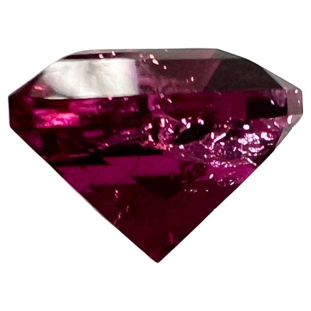8.75ct Pink Asscher Rubellite Gemstone In New Condition In Sheridan, WY