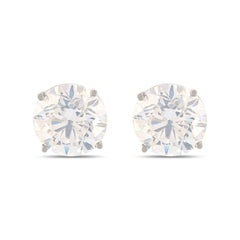 8.77 Carat Diamond Solitaire Stud Earrings
