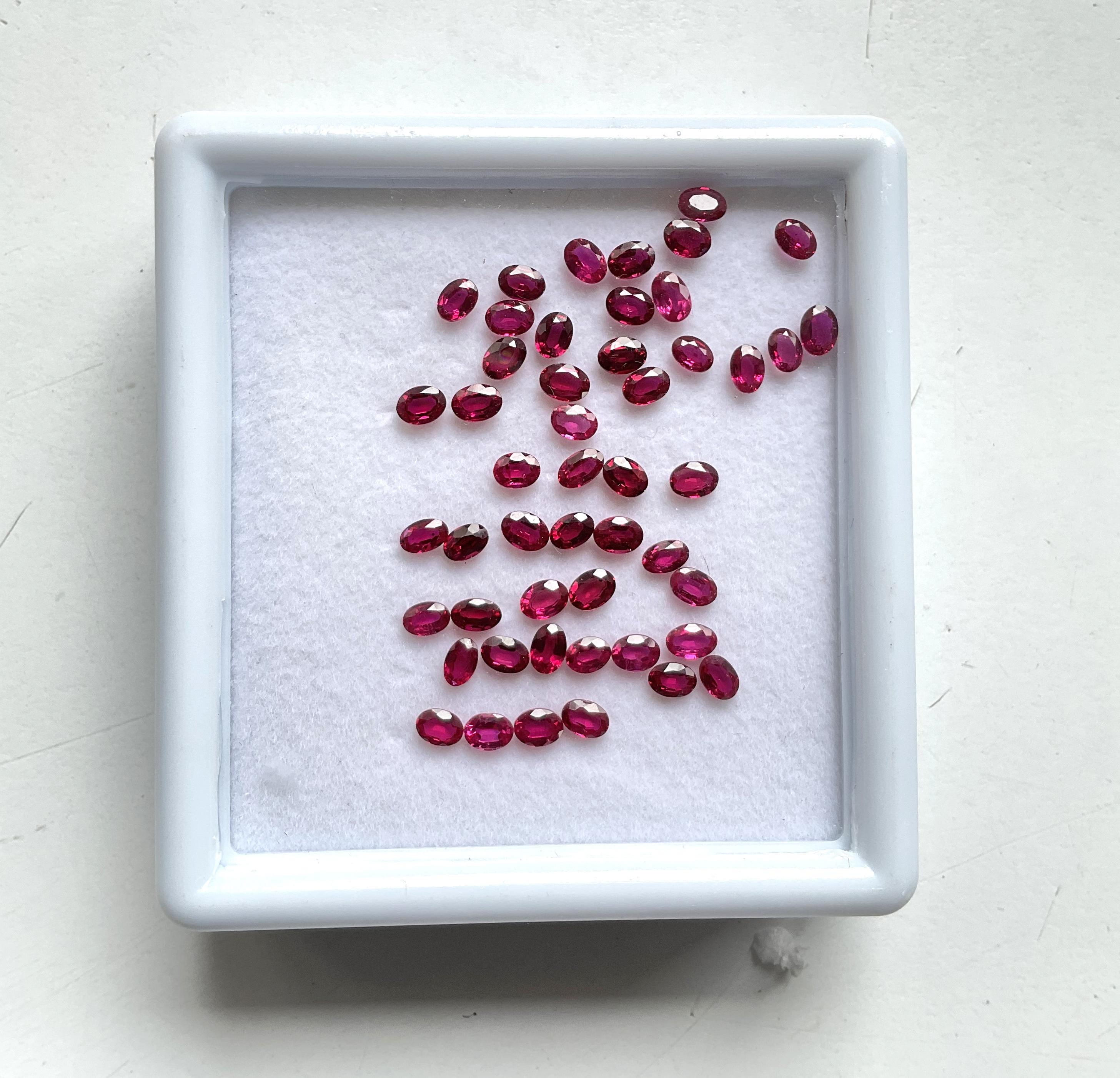8.78 Carats Mozambique Ruby Top Quality Oval Cut stone No Heat Natural Gemstone

Weight: 8.78 Carats
Size: 4x3 MM
Pieces: 49 piece
Shape:  oval cut stone