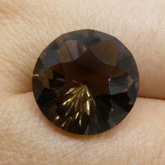 8.7ct Quarzo fumé rotondo taglio fantasia/ fantasia