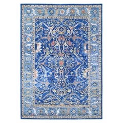 8'7 "x12' Intel Blue Bidjar Garus Design Rugs en laine nouée à la main Aryana Tapis d'Orient