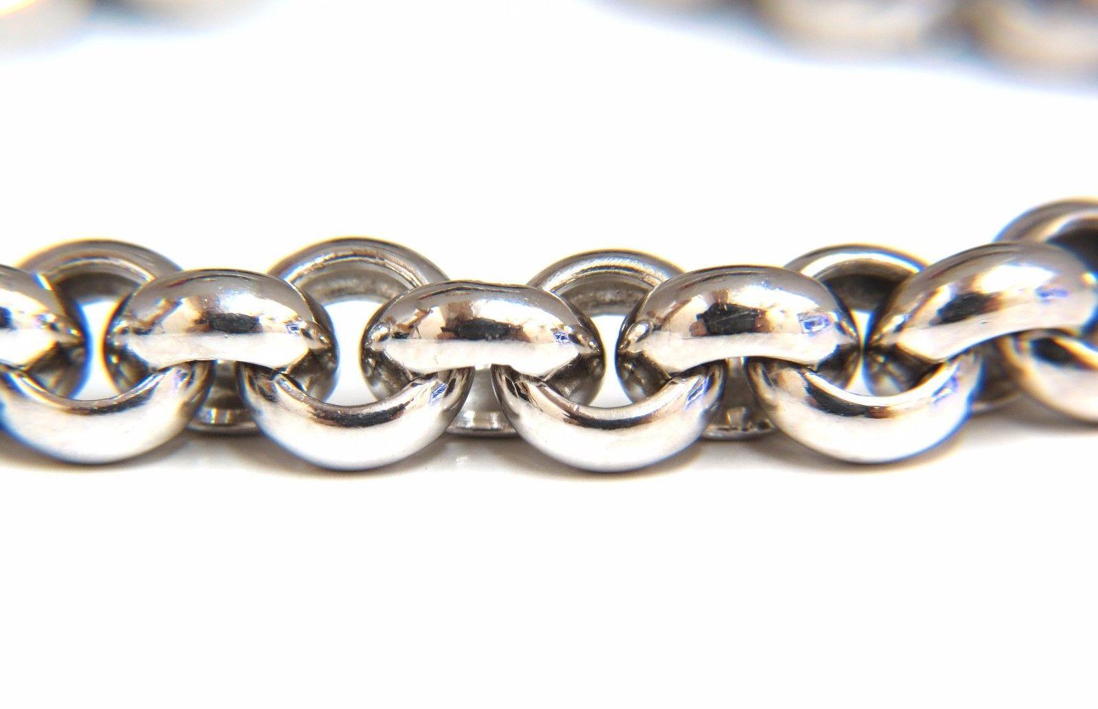 88 Gramm 18 Karat 1,00 Karat Diamanten Venezianische Gliederkreise Halskette (Rundschliff) im Angebot