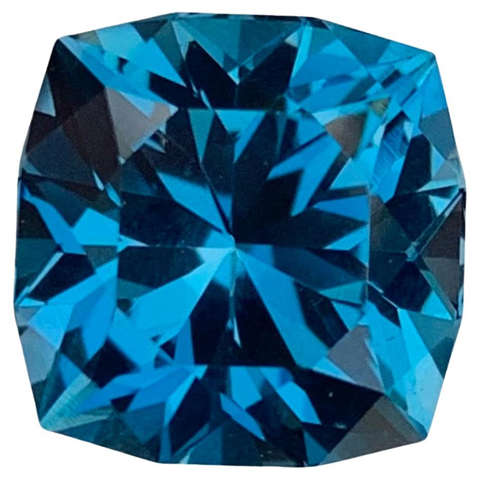 8.80 Carat Elegant Loose London Blue Topaz Square Shape Gemstone