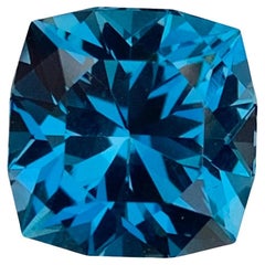 8.80 Carat Elegant Loose London Blue Topaz Square Shape Gemstone
