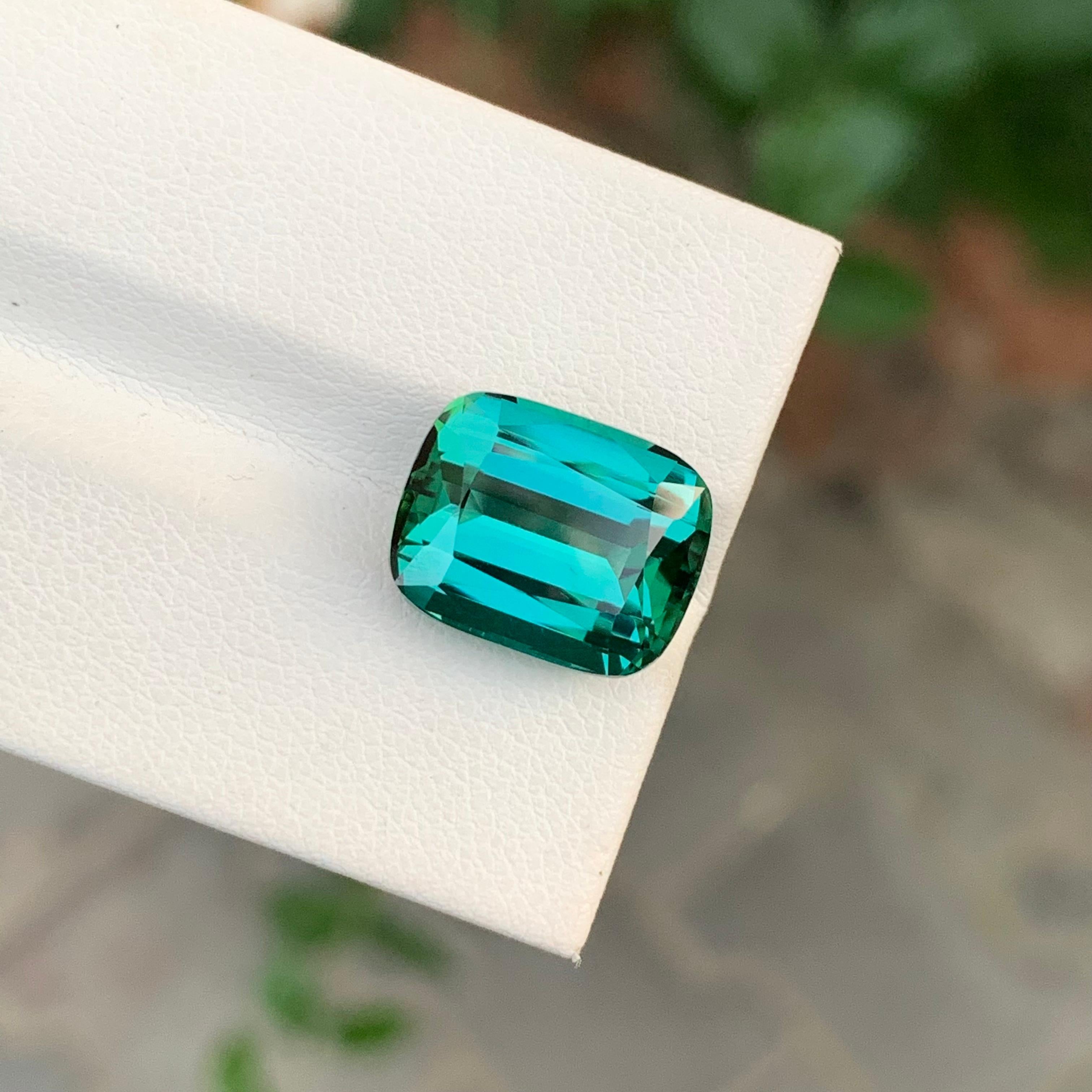 8,80 Quilates Maravillosa Gema Natural Facetada Turmalina Laguna Forma Cojín Corte cojín en venta