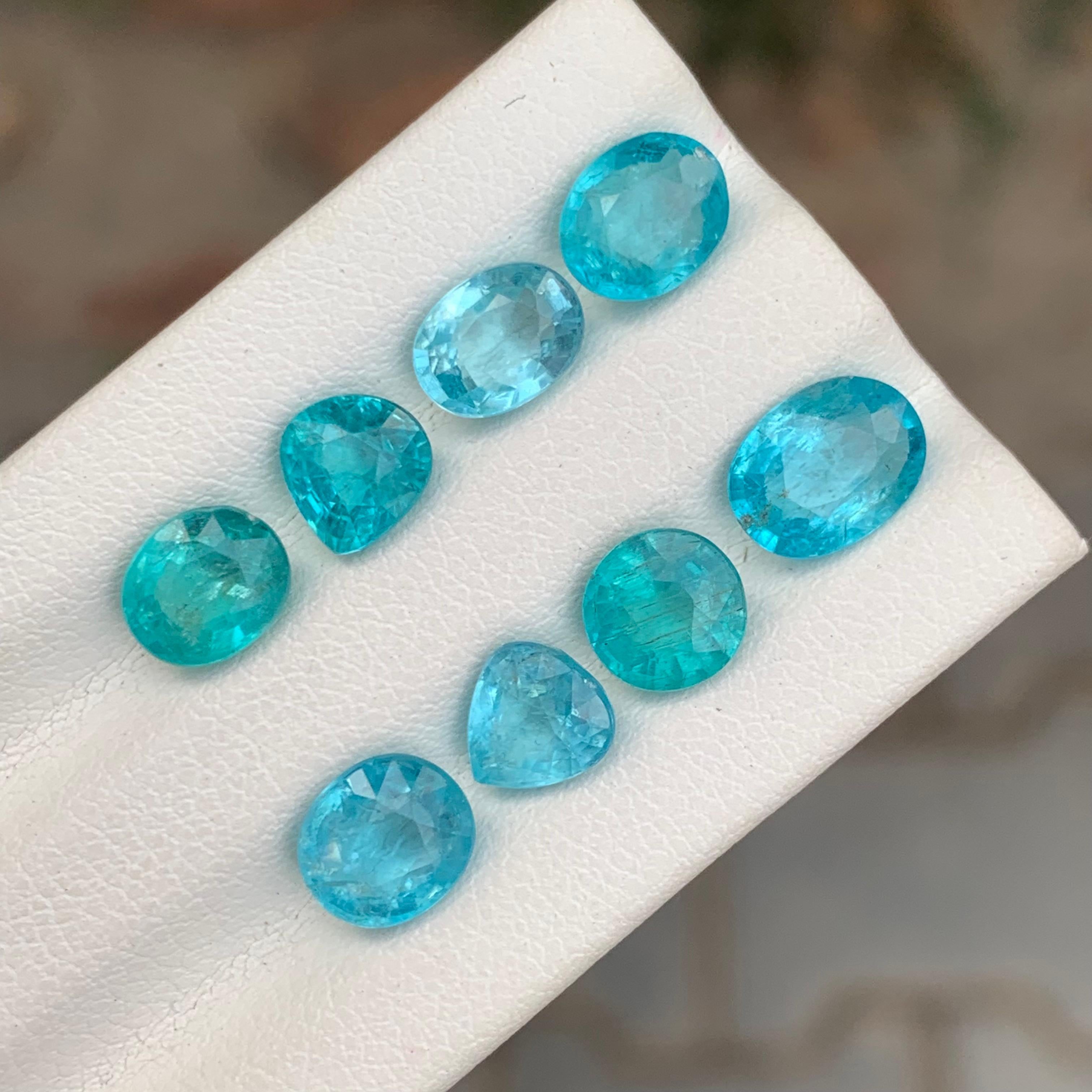 Apatite Gemstone

Weight: 8.80 Carats
Sizes: 1.10 To 1.20 Carats 
Colour: Neon Green And Neon Blue 
Origin: Africa 
Treatment: None 
Certificate: On Customer Demand 

Apatite is a beautiful and versatile gemstone known for its vibrant colors and