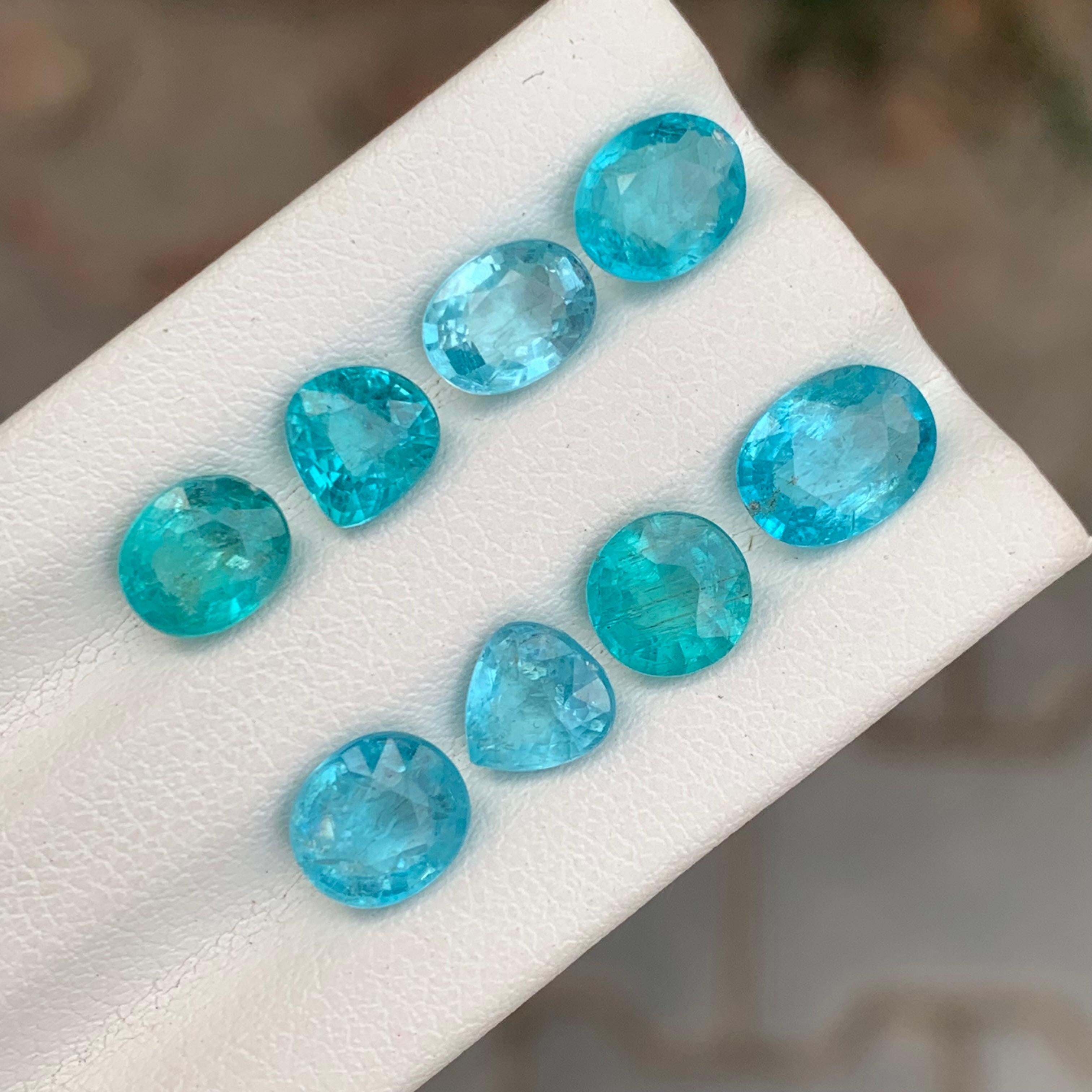 Arts and Crafts 8.80 Carat Natural Loose Apatite Lot For Jewellery Making For Sale