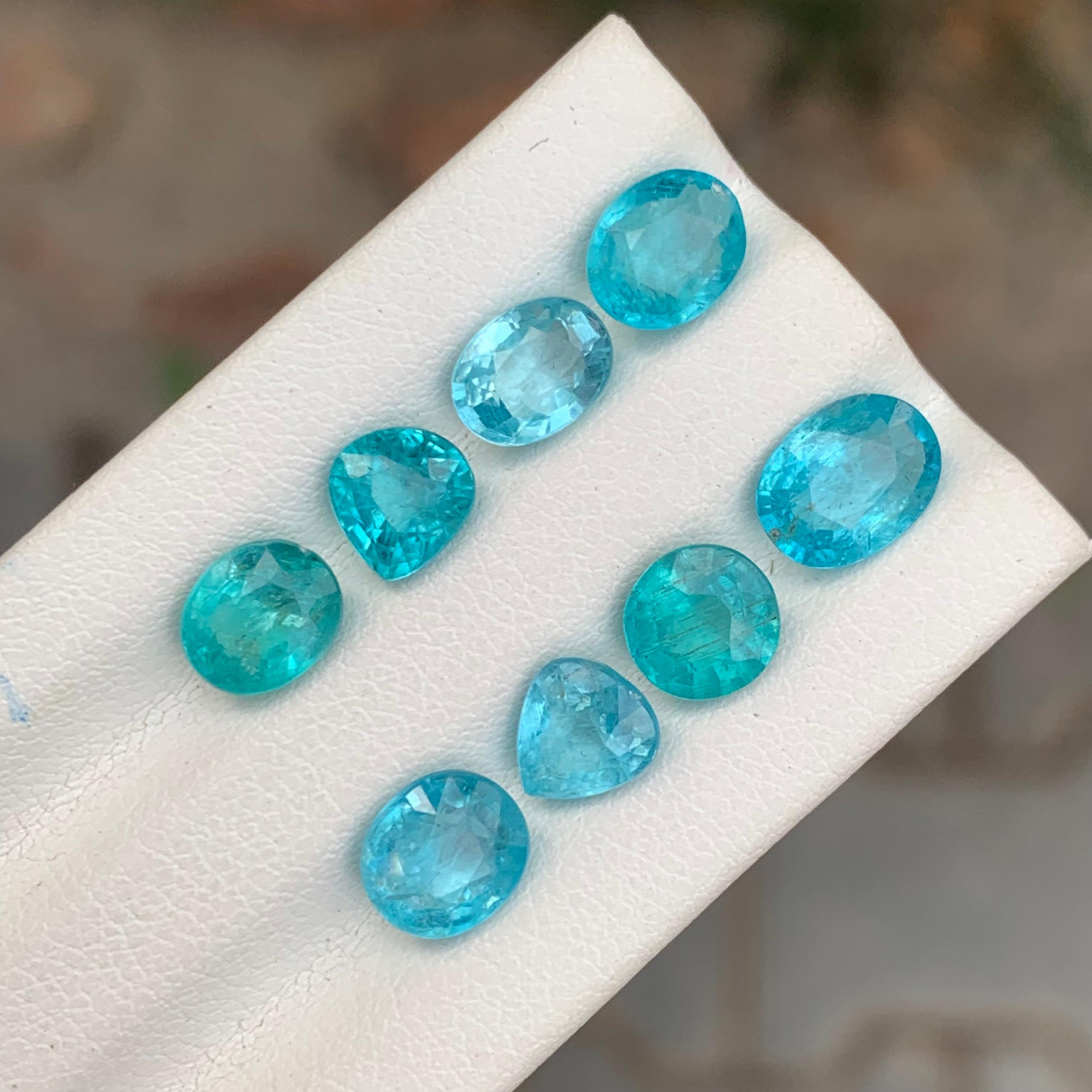 Mixed Cut 8.80 Carat Natural Loose Apatite Lot For Jewellery Making For Sale