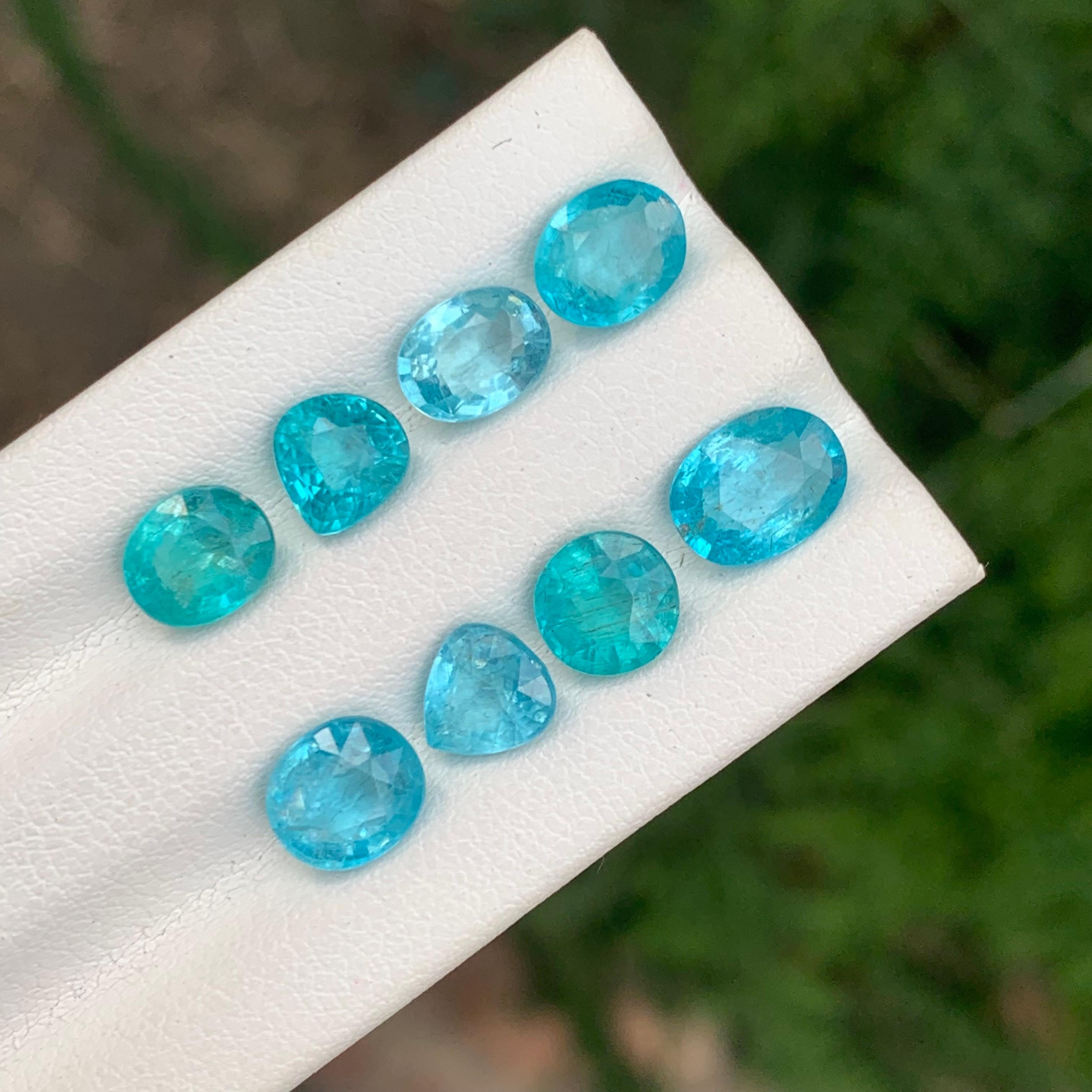 8.80 Carat Natural Loose Apatite Lot For Jewellery Making In New Condition For Sale In Peshawar, PK