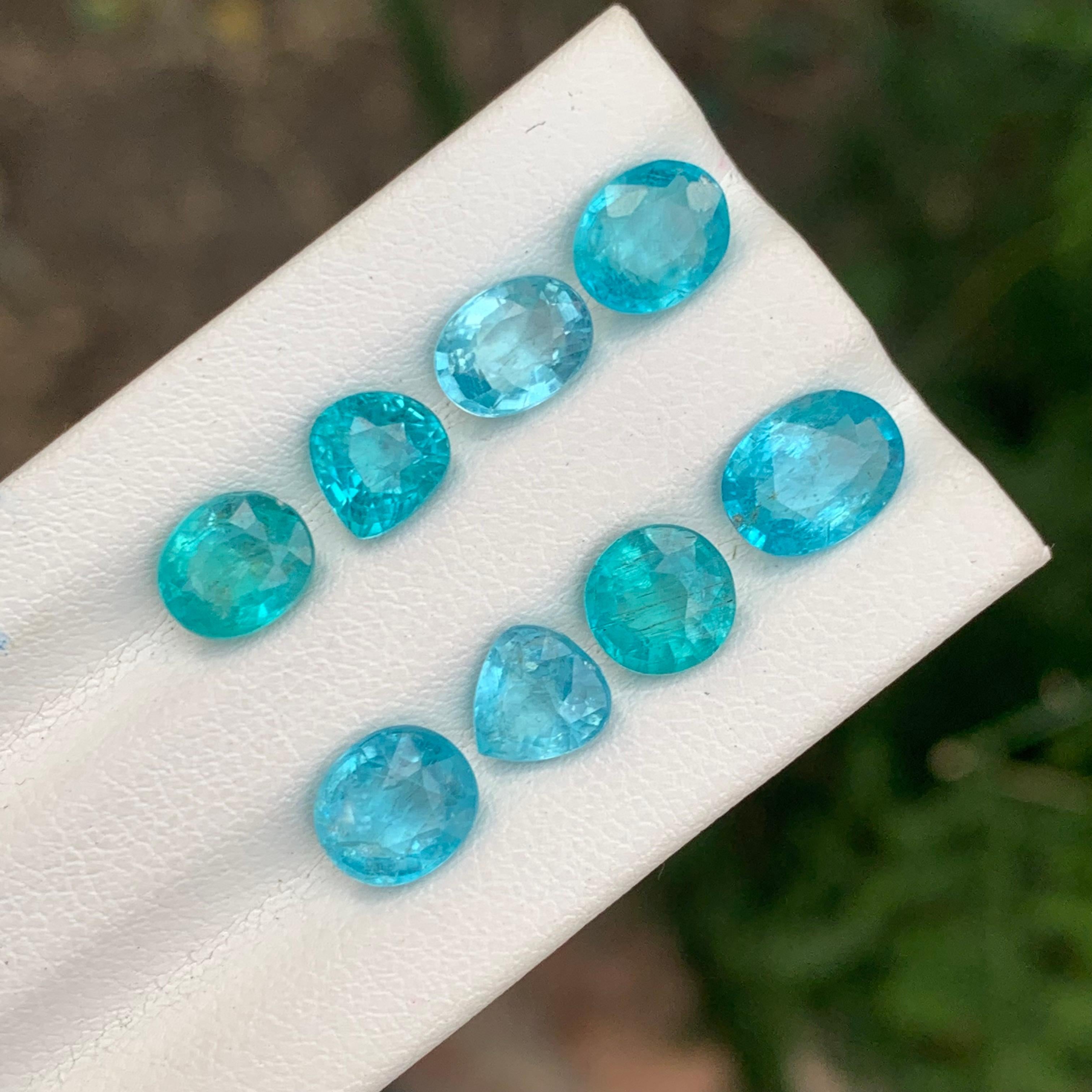 Women's or Men's 8.80 Carat Natural Loose Apatite Lot For Jewellery Making For Sale