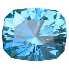 8.80 Carat Natural Loose Sky Blue Color Topaz Stone Fancy Cut African Gemstone