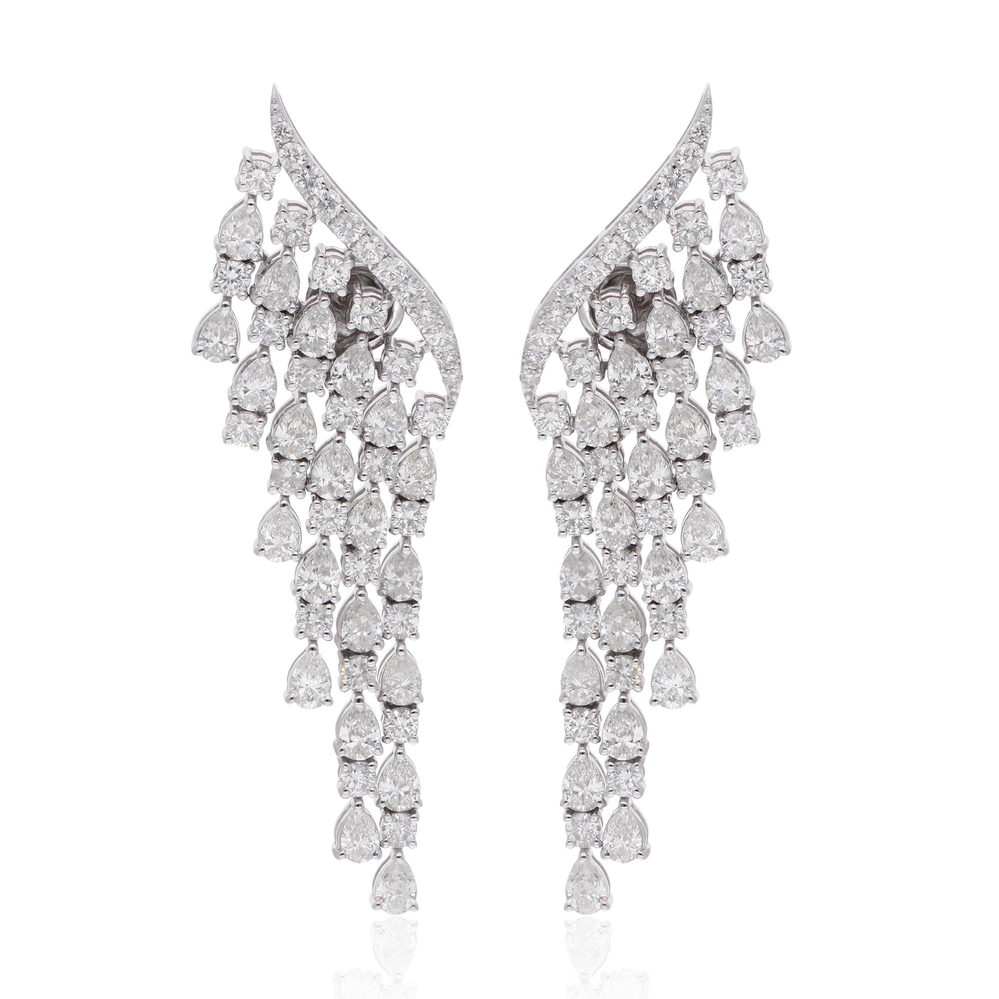 Codice articolo :- See-12754 (14K)
Peso lordo :- 15.14 gm
Oro bianco 14k Peso :- 13,38 gm
Peso del diamante :- 8.80 Ct. (DIAMANTE DI PUREZZA MEDIA SI1-SI2 E COLORE H-I)
Dimensioni degli orecchini: 58 mm circa.

taglie
.....................
Possiamo