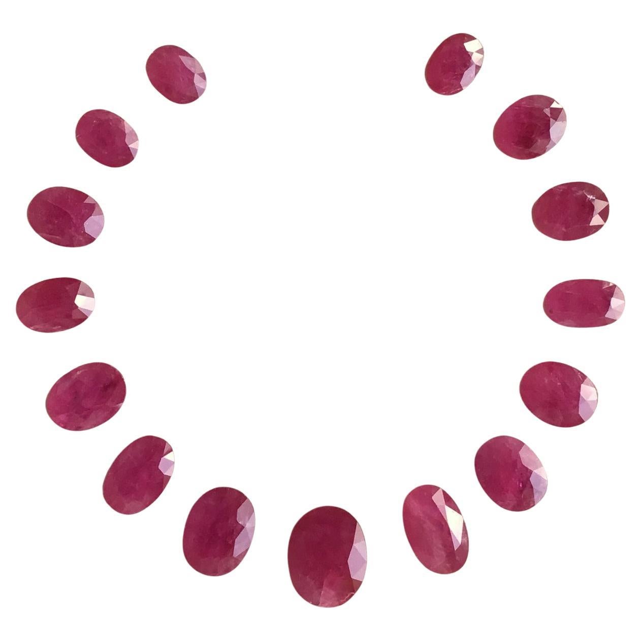 88.13 Carats Ruby Mozambique Oval Faceted Cut stone Layout Heated Natural Gem