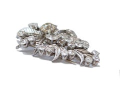 8.82 Carats Diamonds, Platinum Brooch.