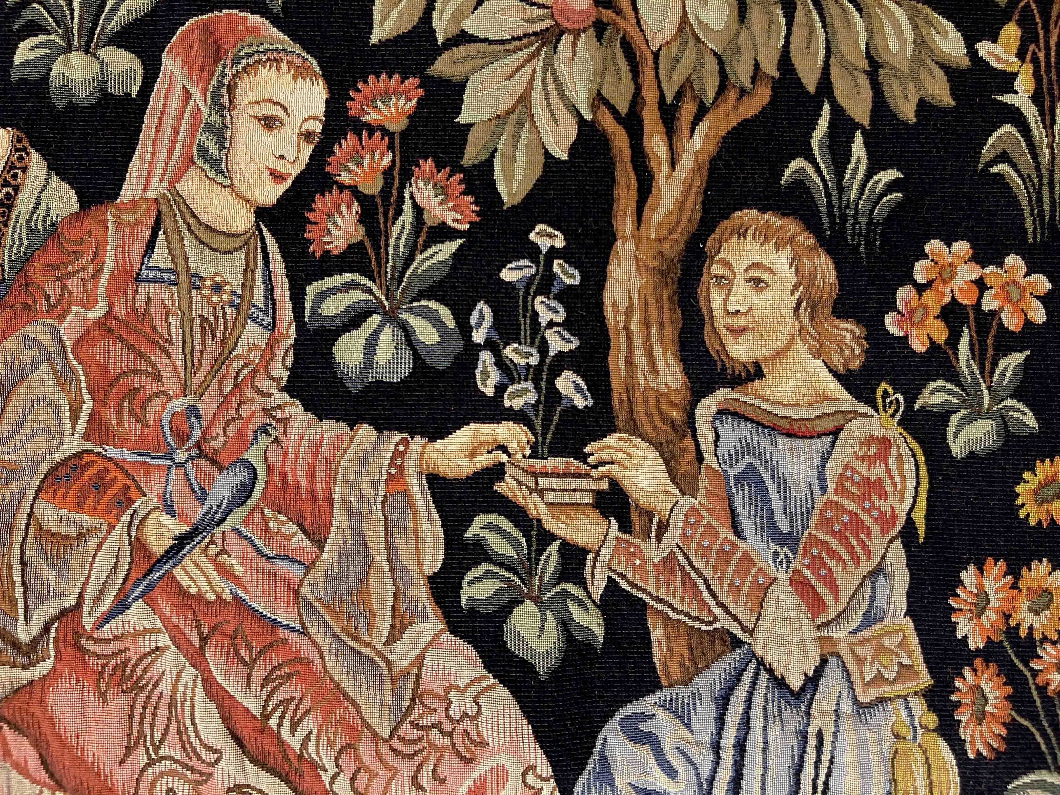 884 - Tapestry Aubusson of the 19th Century For Sale 7