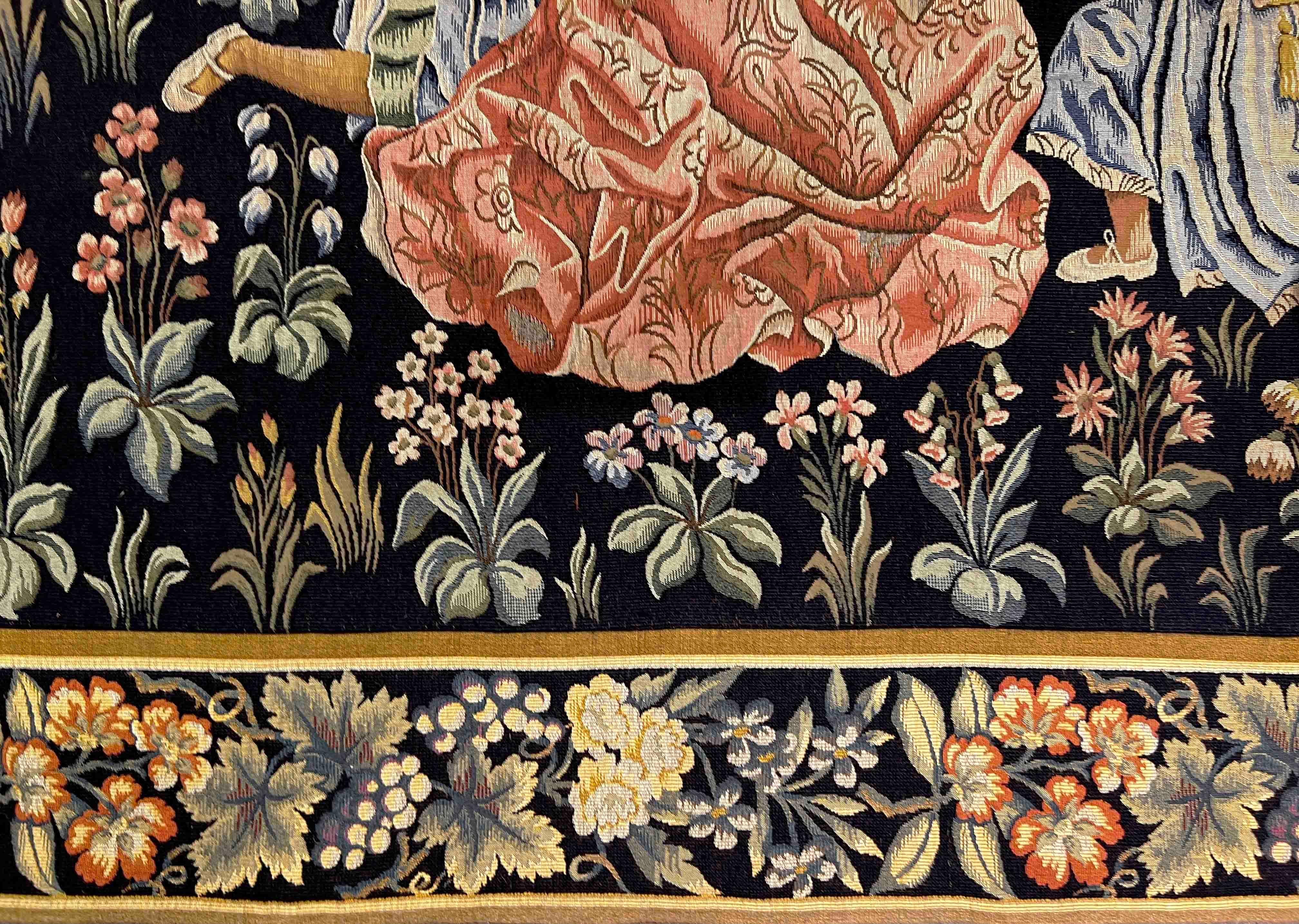 884 - Tapestry Aubusson of the 19th Century For Sale 9