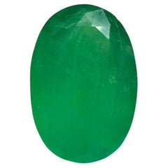 8.85 Carat Grassy Green Colombian Emerald Oval Cut - May Birthstone Gem