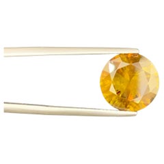 8.85 Carat Natural Loose Fire Luster Sphene Stone Round Cut African Gemstone