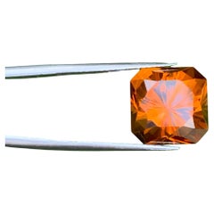 8.85 Carat Natural Loose Madeira Citrine Custom Precision Cut Portuguese Gem