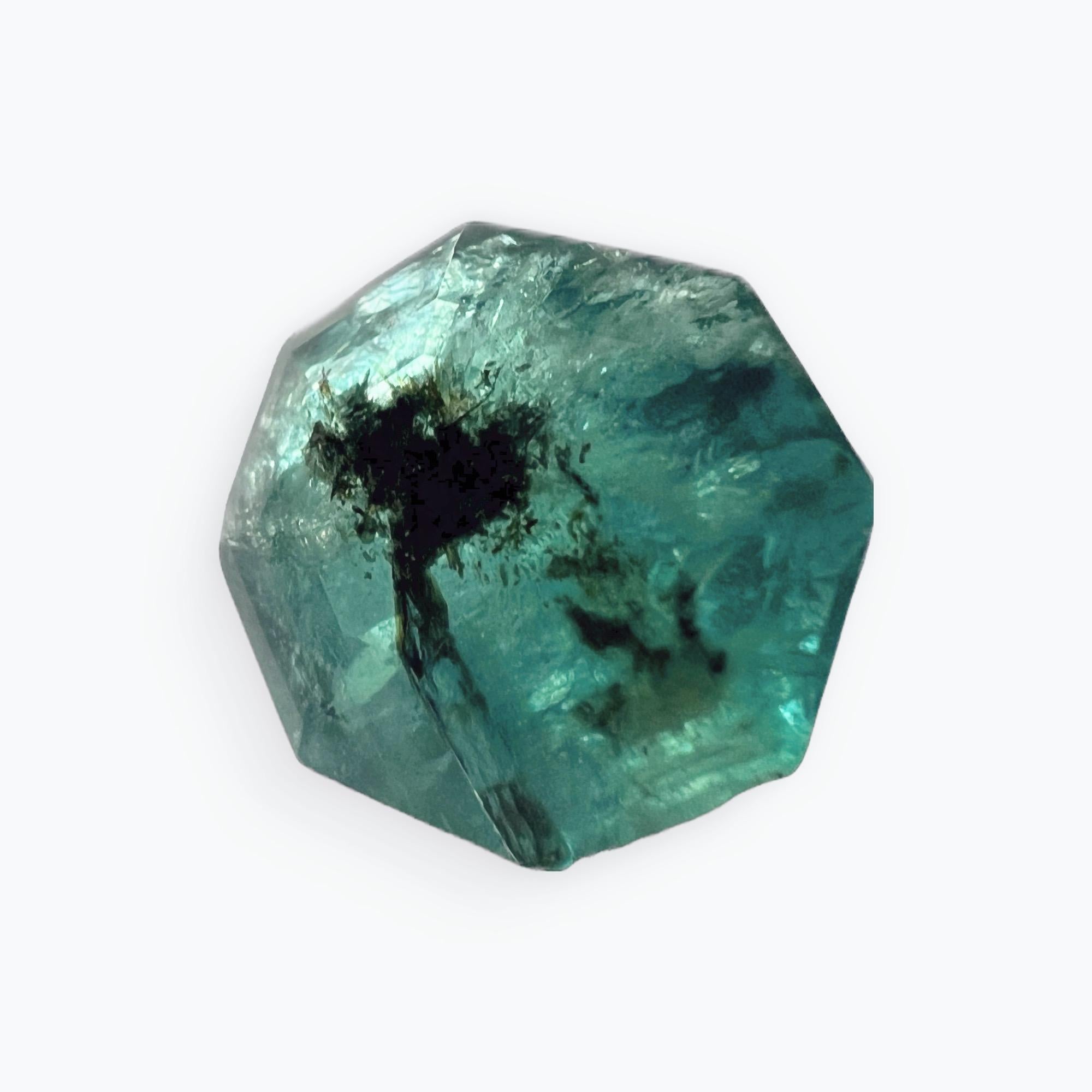 8.85ct Asscher Cut No-Oil Natural Untreated Emerald Gemstone For Sale 9