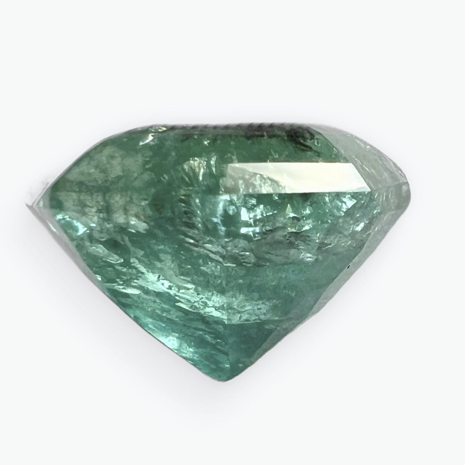 8.85ct Asscher Cut No-Oil Natural Untreated Emerald Gemstone For Sale 13