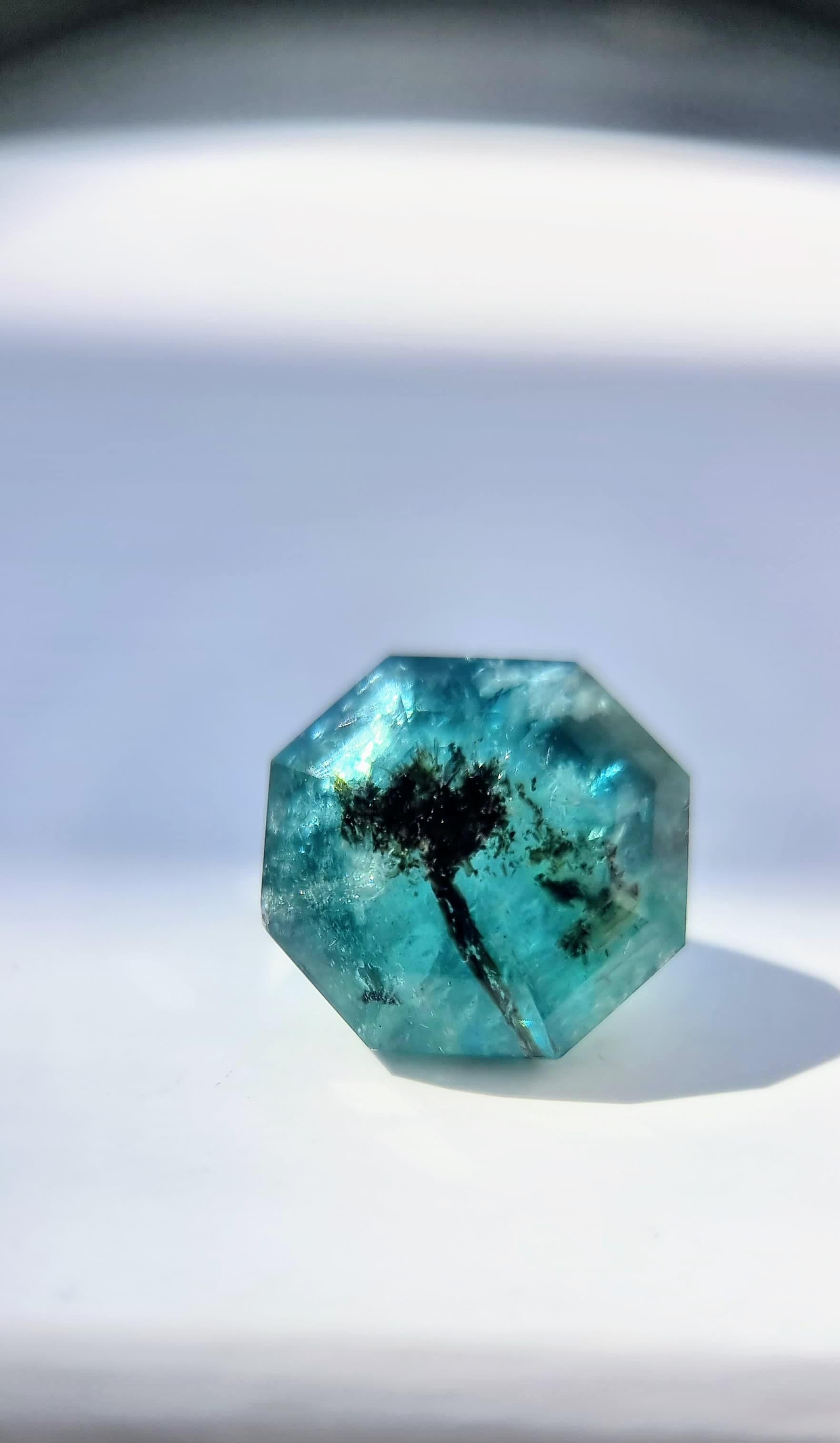 8.85ct Oktagon-Schliff Kein Öl Natürlicher Unbehandelter Smaragd Edelstein im Angebot 9