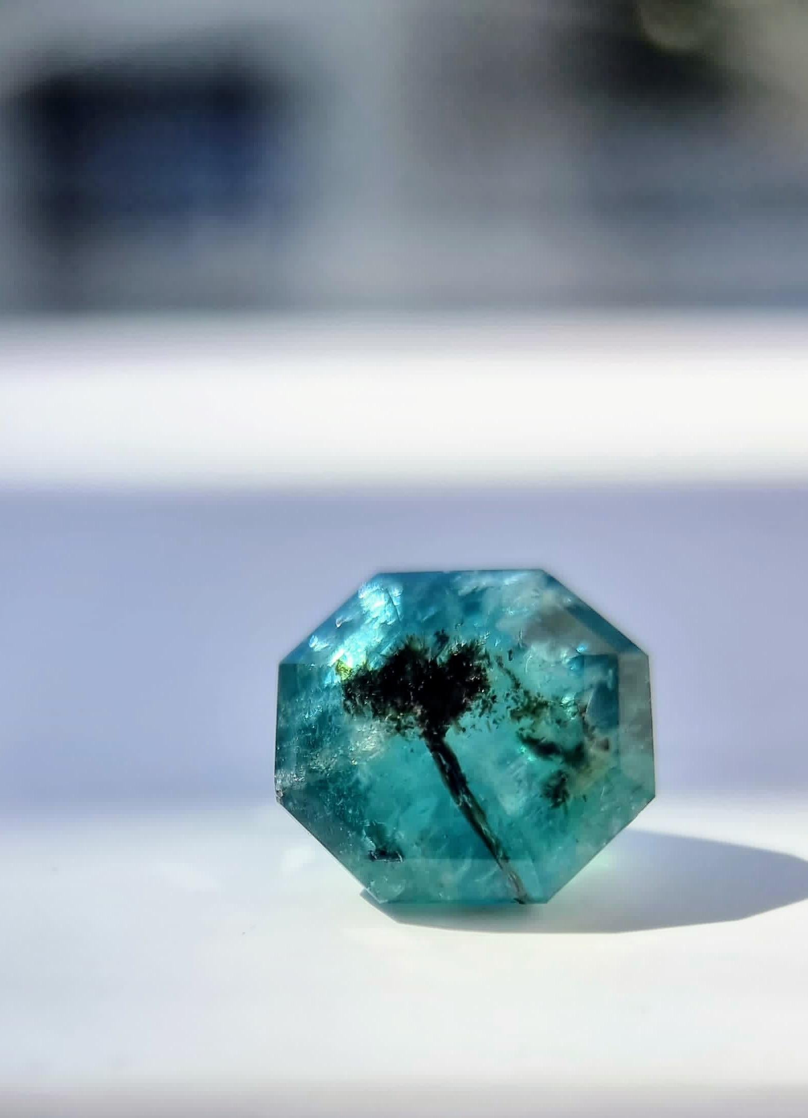 8.85ct Oktagon-Schliff Kein Öl Natürlicher Unbehandelter Smaragd Edelstein im Angebot 10