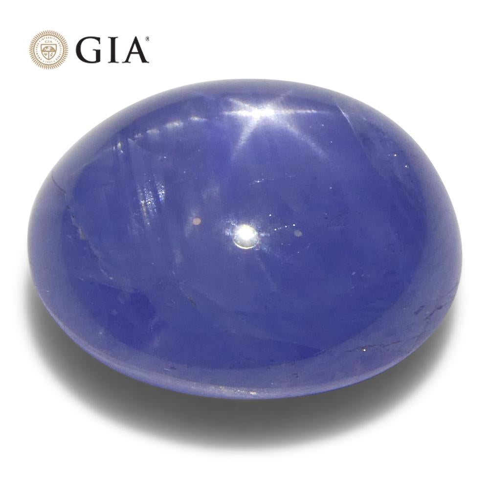 8.85ct Oval Blue Star Sapphire GIA Certified Sri Lanka Unheated For Sale 4