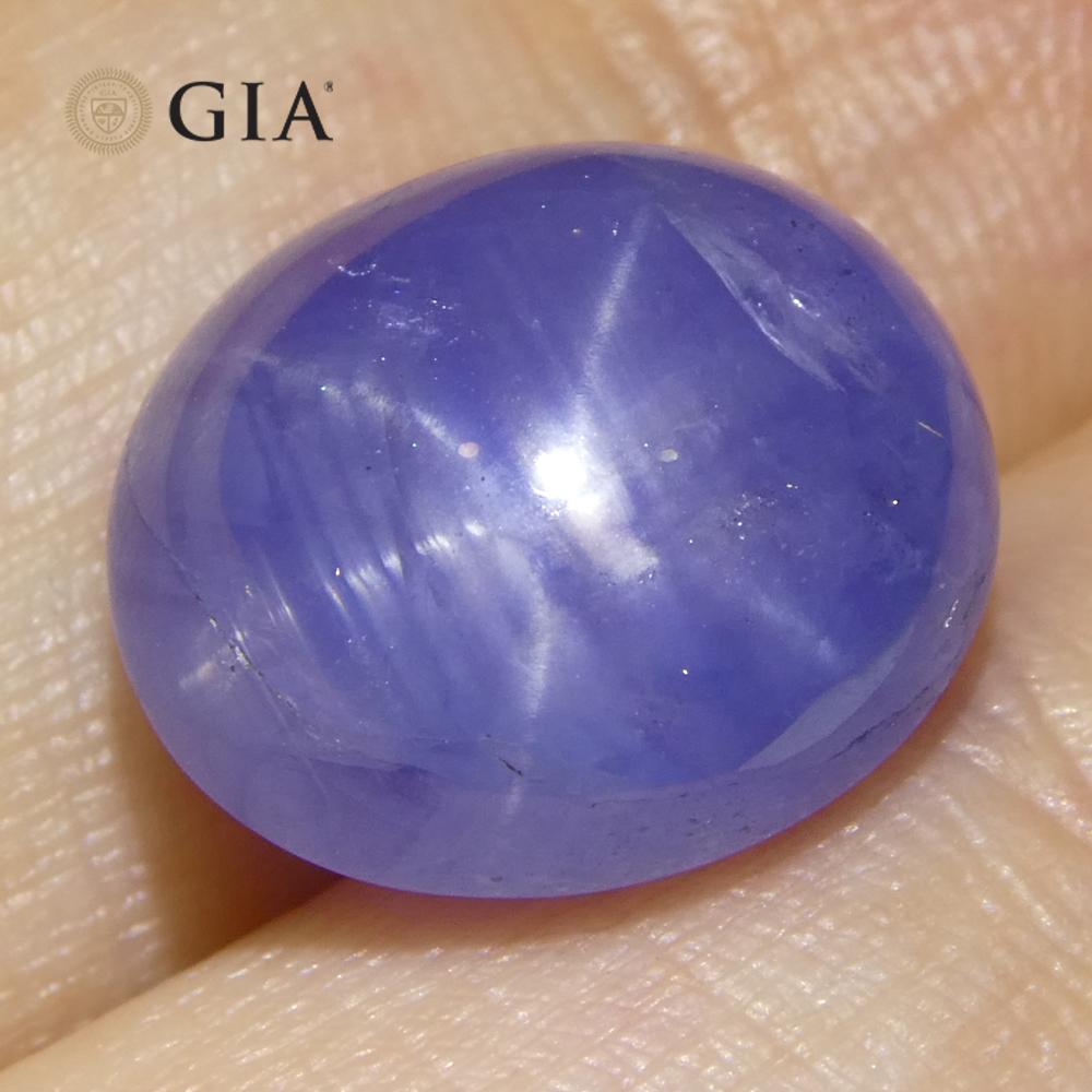 8.85ct Oval Blue Star Sapphire GIA Certified Sri Lanka Unheated For Sale 9