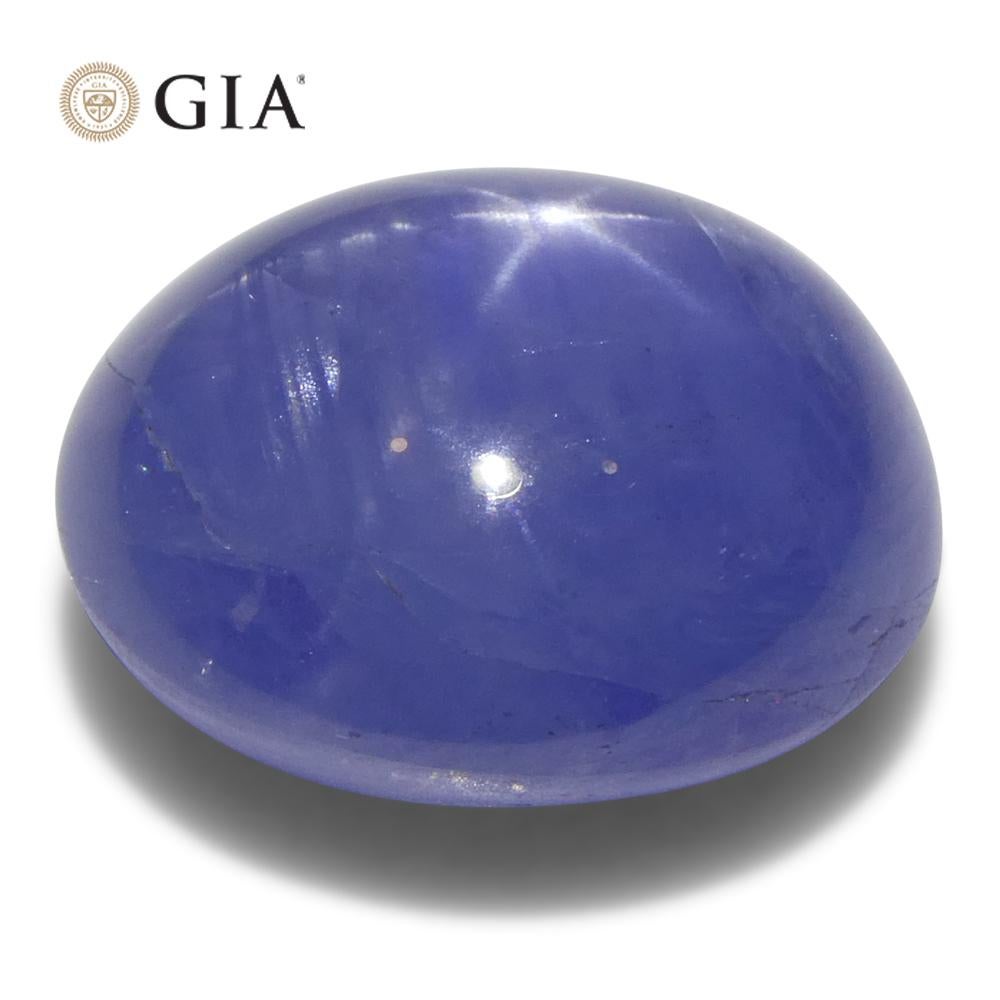 8.85ct Oval Blue Star Sapphire GIA Certified Sri Lanka Unheated For Sale 1