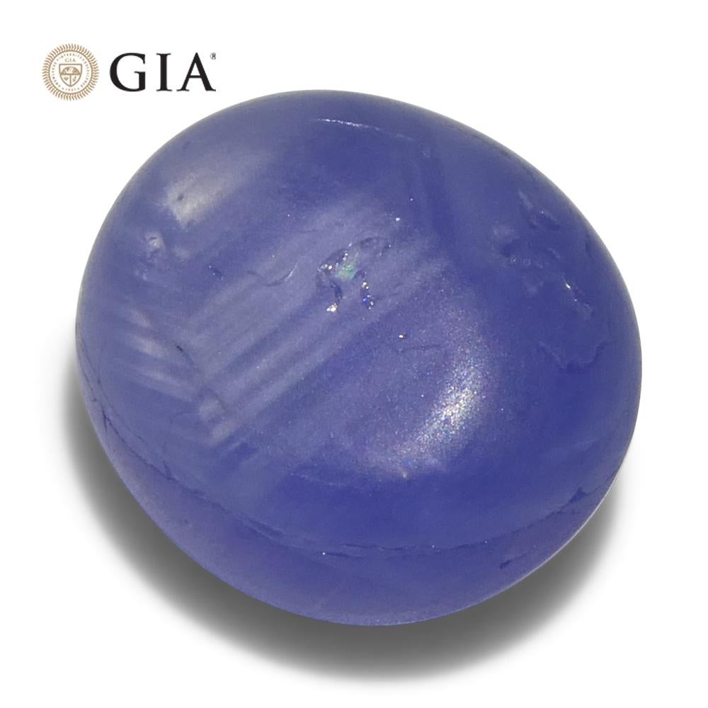 8.85ct Oval Blue Star Sapphire GIA Certified Sri Lanka Unheated For Sale 3