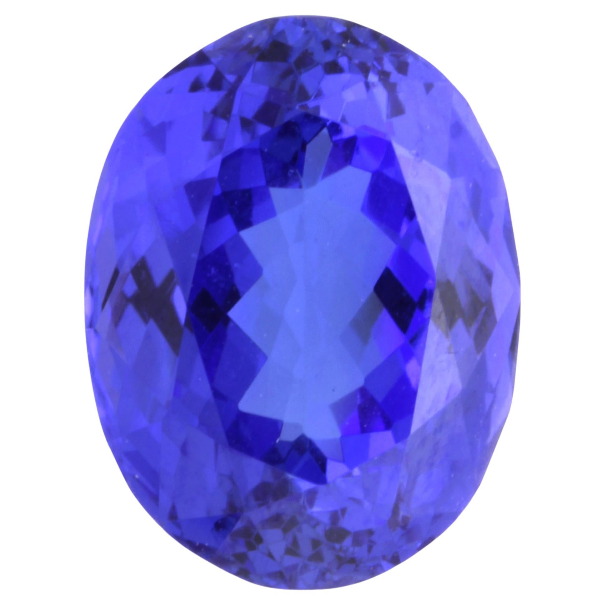 8.86 GAL Certified Oval Tanzanite For Sale