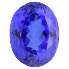 8,86 tanzanite ovale certifiée GAL