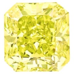 8.88 Carat Round Brilliant Statement Fancy Yellow 14K Gold Sunlit Royal Radiance