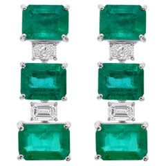 Emerald Dangle Earrings