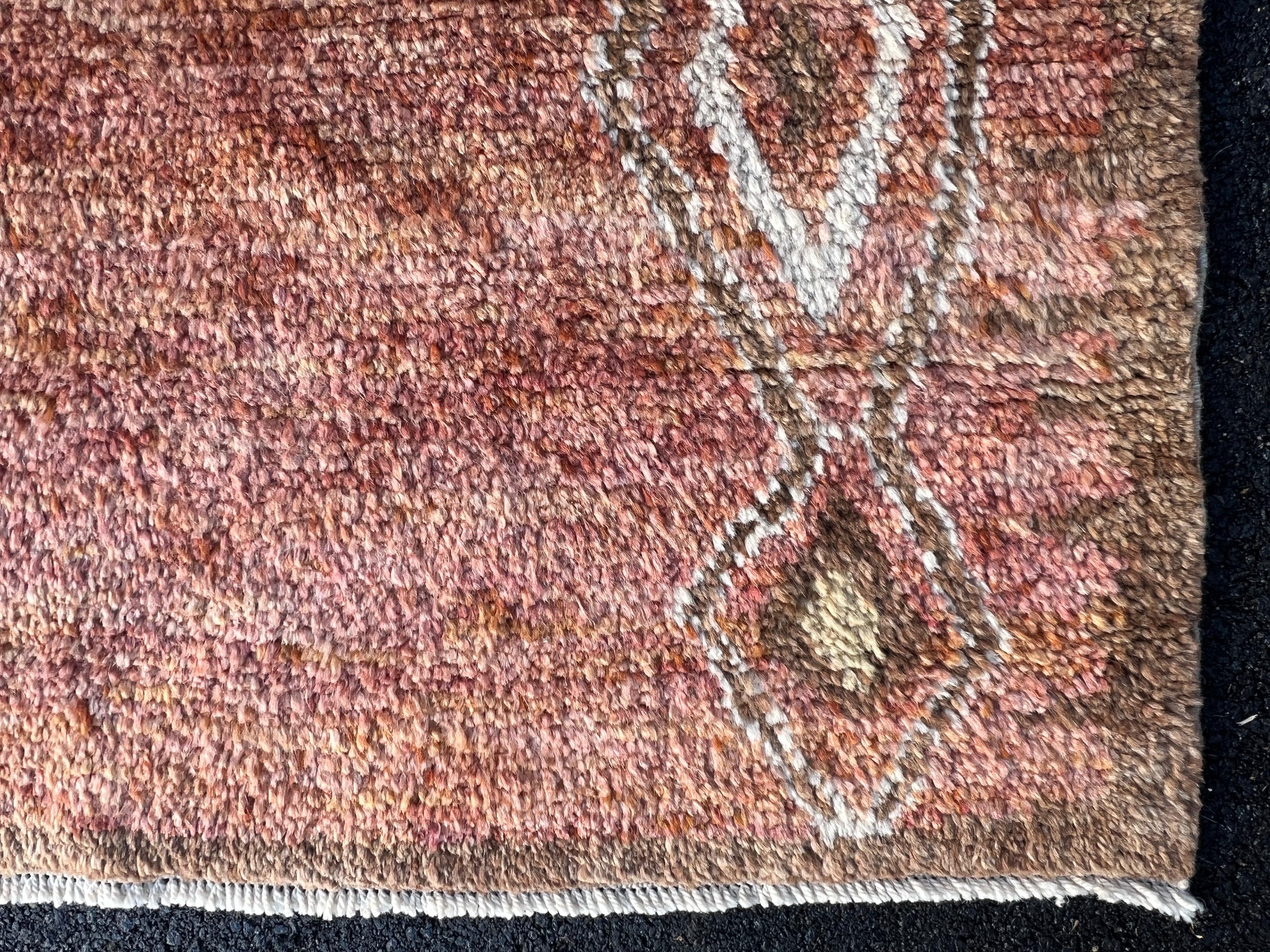9x11.3 Ft New Handmade Moroccan Design Rug, 100% Wool, Custom Options Available For Sale 6