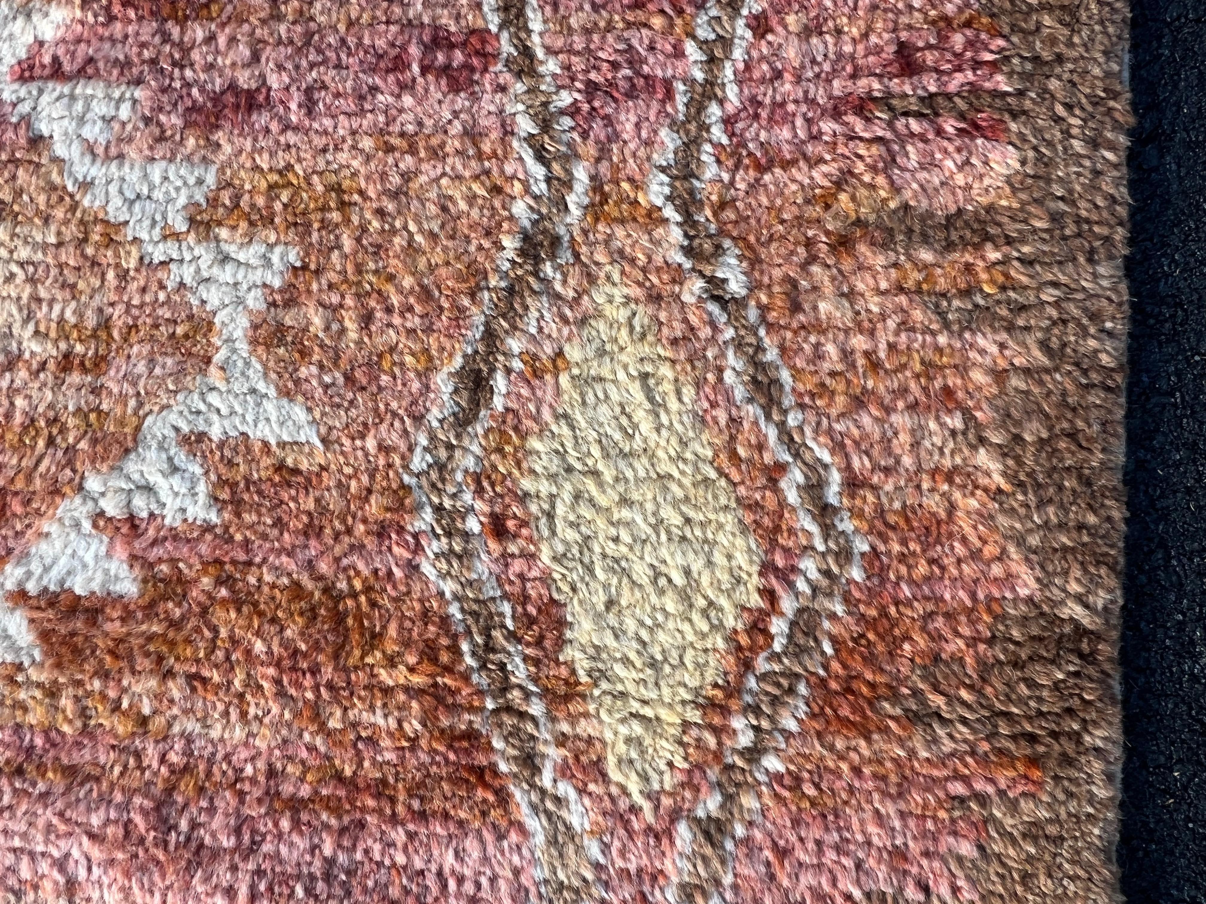 9x11.3 Ft New Handmade Moroccan Design Rug, 100% Wool, Custom Options Available For Sale 2
