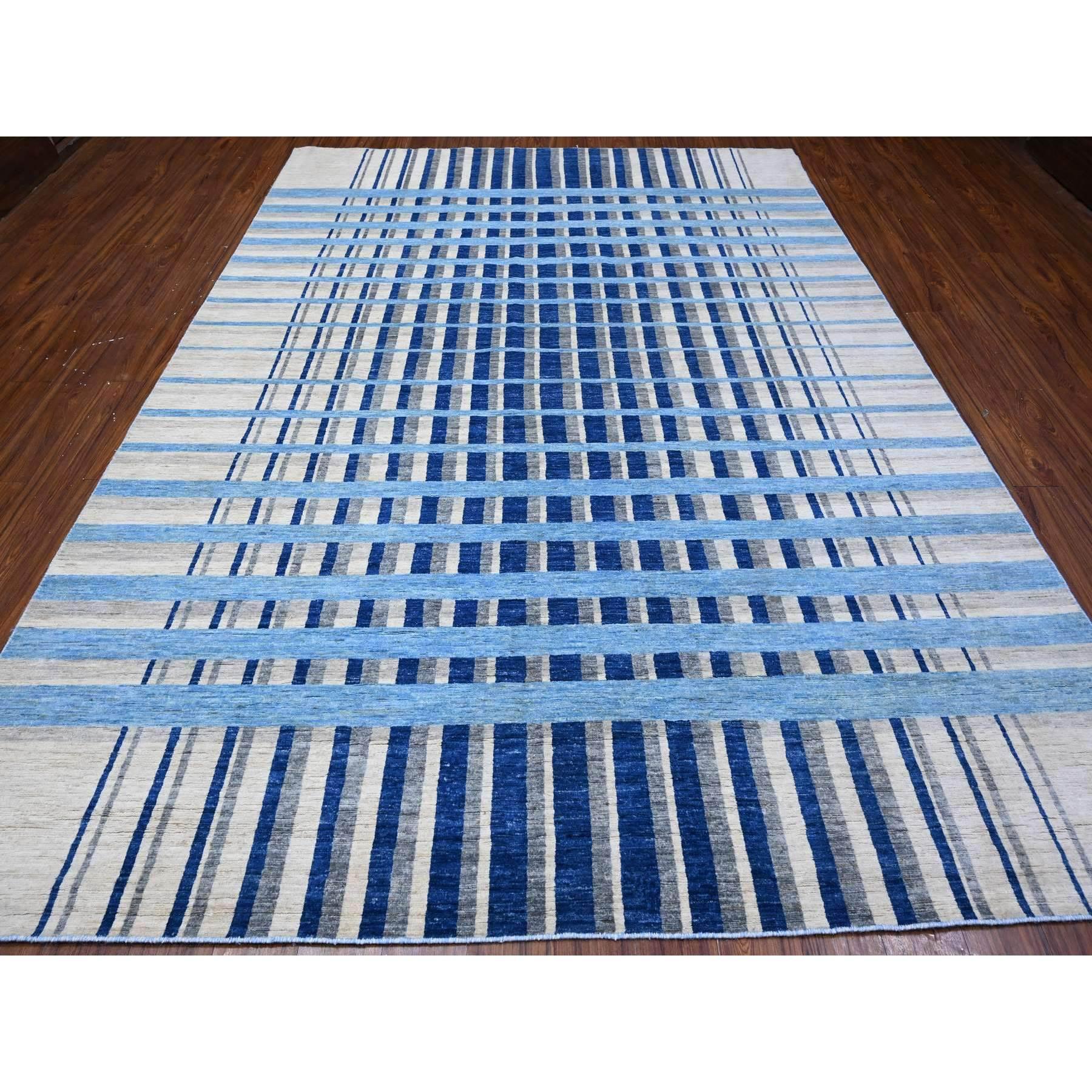 This is a truly genuine one-of-a-kind Bauhaus, Hand Knotted, Pure Wool, Oriental Rug. It has been Knotted for months and months in the centuries-old weaving craftsmanship techniques by expert artisans.
Primary materials: Wool
Latex: No Pile 
height: