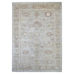 8'8"x12' Gray Peshawar with Ziegler Mahal Design Hand Knotted Wool Oriental Rug