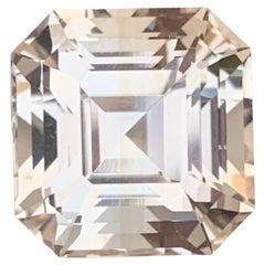8.90 Carat Natural Faceted Golden Topaz Asscher Shape Gemstone