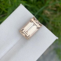 8.90 Carat Natural Loose Golden Topaz Baguette Shape From Skardu Pakistan