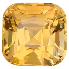 8.90 Carat Natural Loose Golden Yellow Citrine Cushion Cut Africa Gemstone (pierres précieuses d'Afrique)