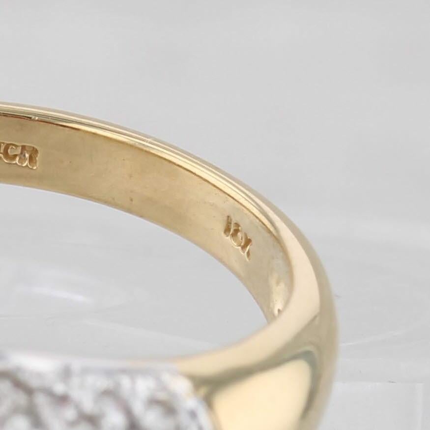 8.90ctw Tourmaline Diamond Ring 18k Yellow Gold Size 8 Cocktail en venta 2