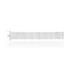 8.91 Carat Diamond Five-Row Link Bracelet