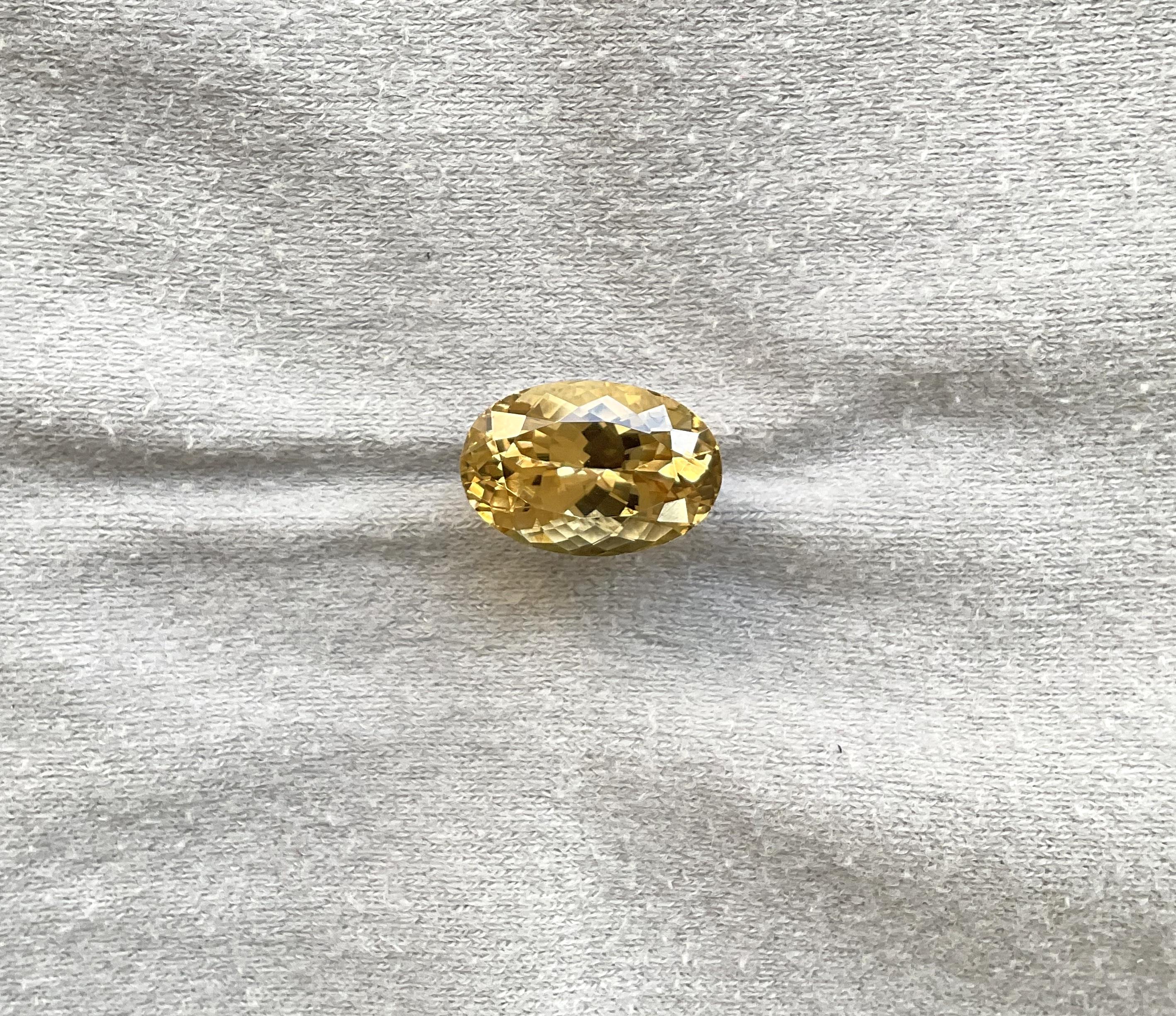 Oval Cut 8.92 Carats Tourmaline Oval Faceted Cut stone Fine Jewelry Natural Gemstone For Sale