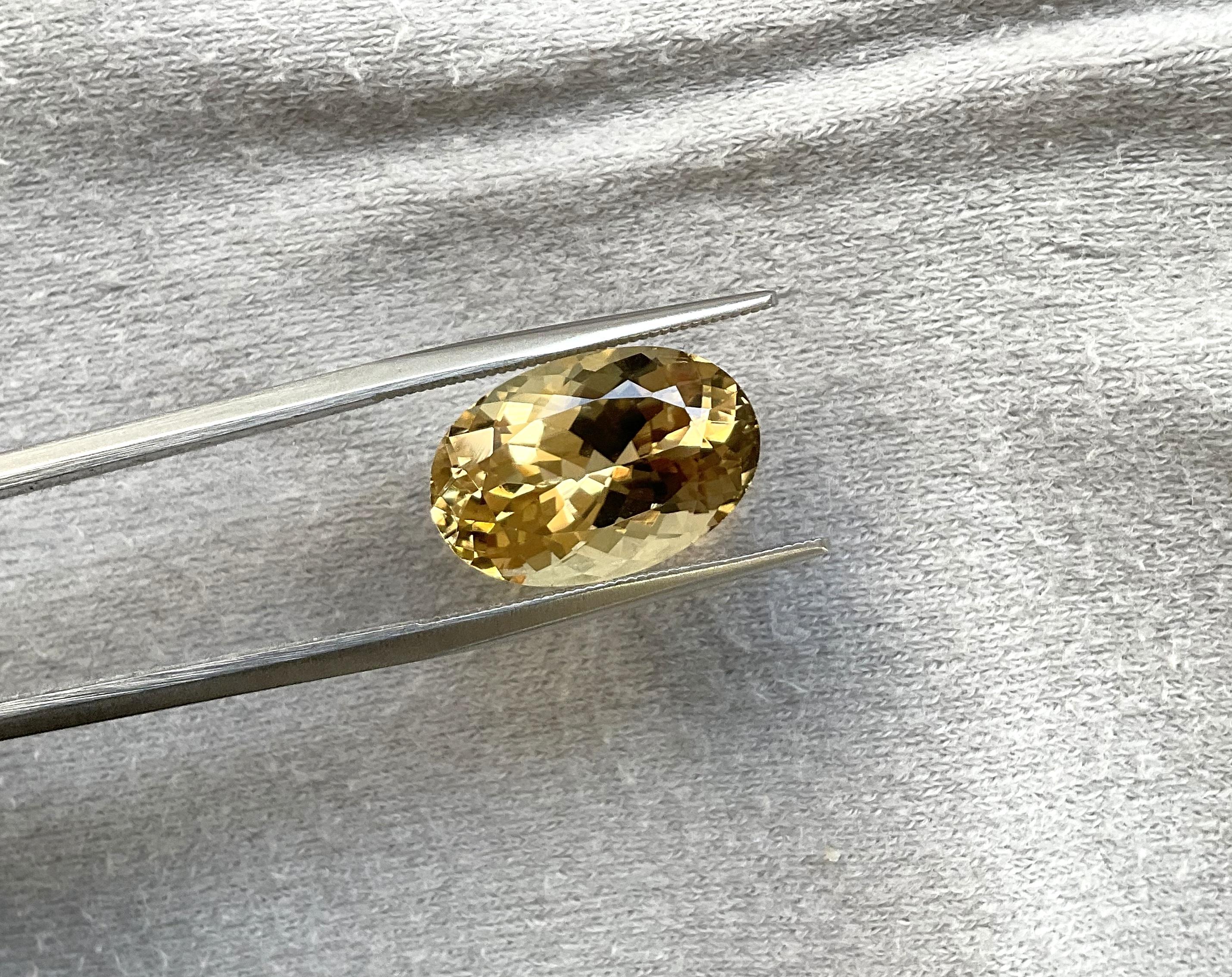 8.92 Carats Tourmaline Oval Faceted Cut stone Fine Jewelry Natural Gemstone In New Condition For Sale In Jaipur, RJ