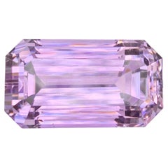89.30 Carat Natural Loose Top Quality Pink Kunzite Emerald Cut Afghan Gemstone