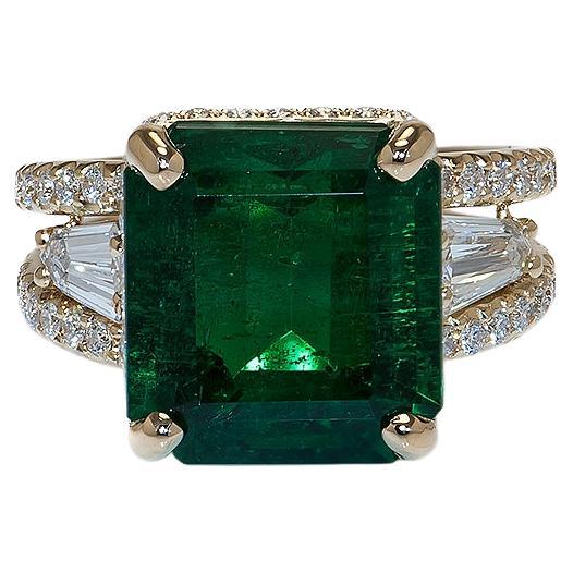 8.94cts Zambian Emerald Ring For Sale