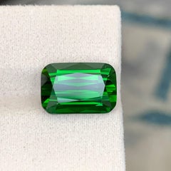8.95 Carat Natural Loose Green Tourmaline Stone Cushion Cut Afghan Gemstone