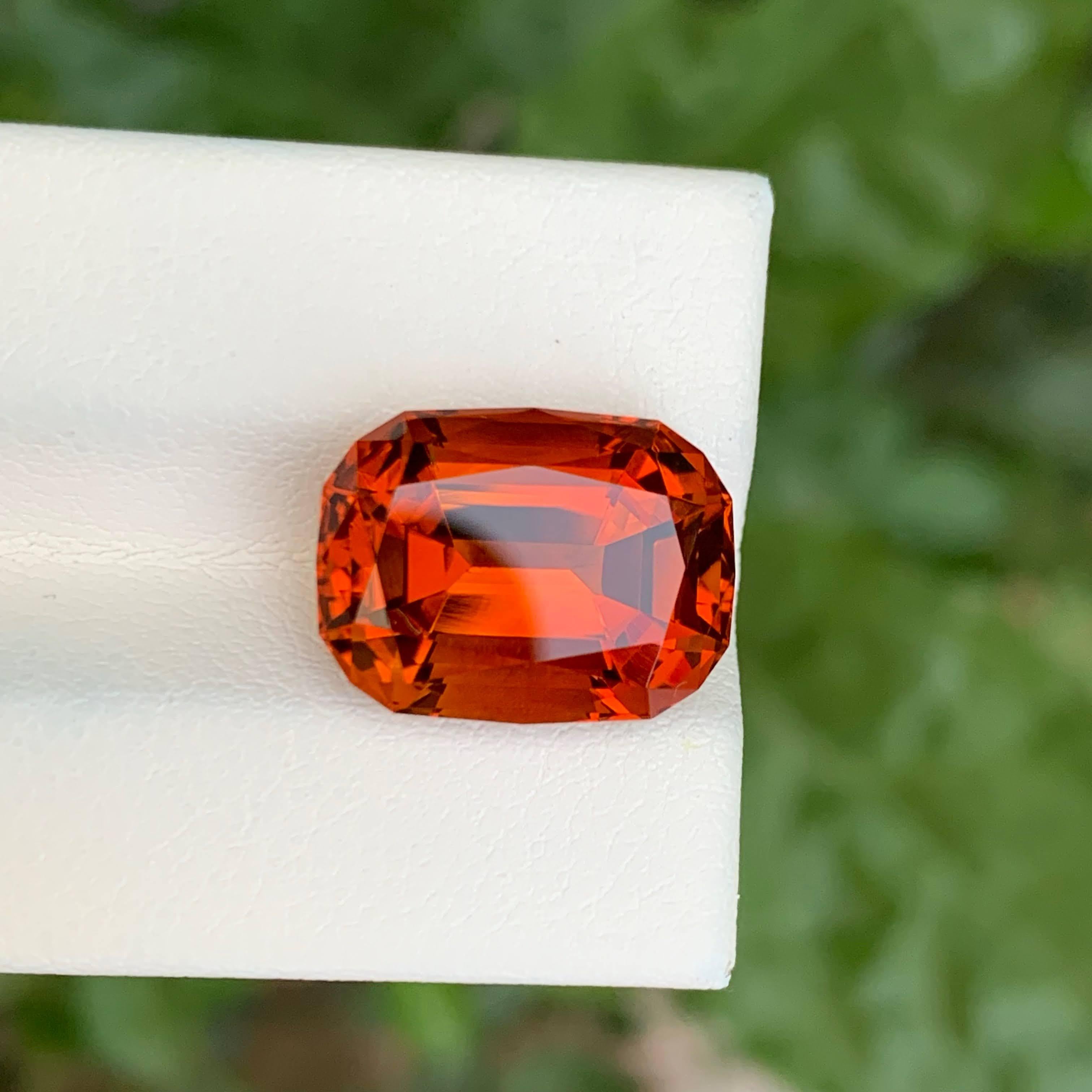 8,95 Karat Feuer Citrin Stein benutzerdefinierte Präzisionsschliff natürlichen brasilianischen Edelstein im Angebot 3